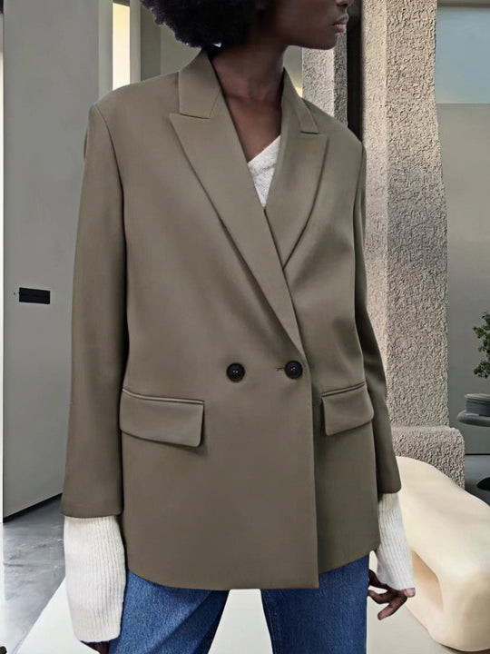 Damen Modischer und eleganter Oversized Blazer Heidi-Mode