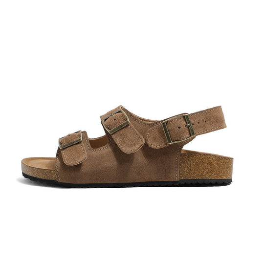 Damen Marken-Sandalen mit verstellbaren Schnallen und anatomischem Fußbett Heidi-Mode