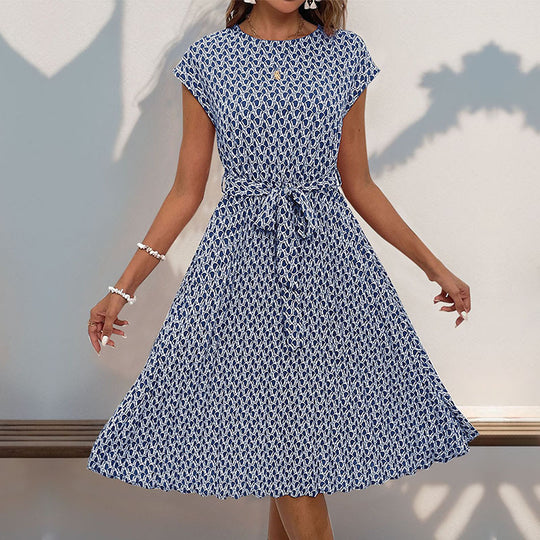 Heidi Mode | Plissee-Kleid mit geometrischem Print