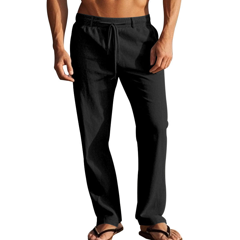 Herren Bequeme Strandhose mit elastischem Bund und praktischen Seitentaschen Heidi-Mode