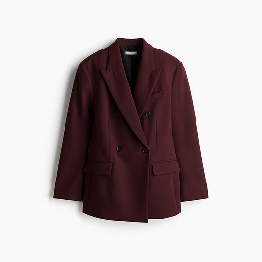 Damen Oversized Blazer mit doppelter Knopfleiste und modernem Schnitt Heidi-Mode