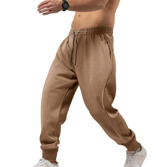 Herren sportliche Jogginghose mit elastischem Bund und Taschen Heidi-Mode