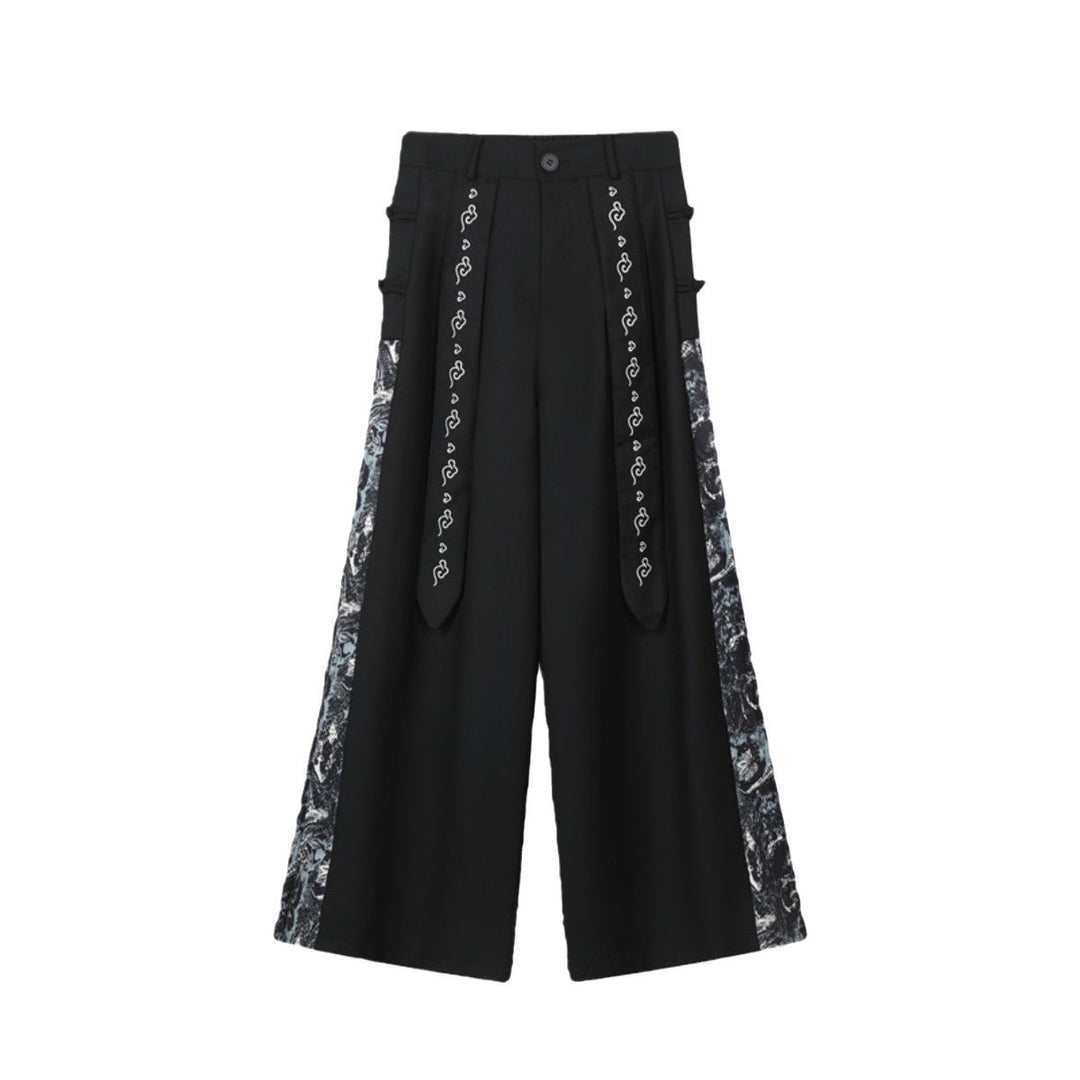 Herren weite Hose mit eleganten Seitenakzenten Heidi-Mode