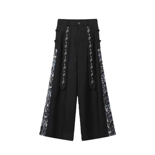 Herren weite Hose mit eleganten Seitenakzenten Heidi-Mode