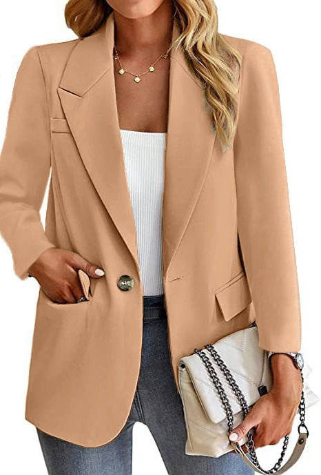 Damen Blazer mit modischen Taschen und elegantem Schnitt Heidi-Mode