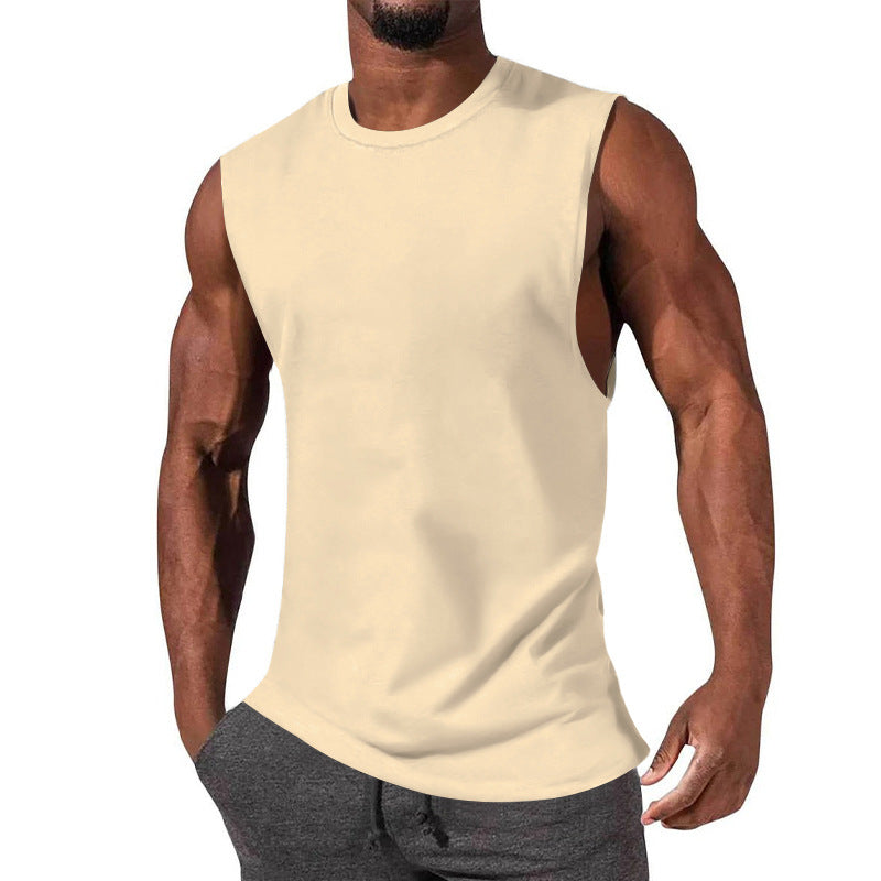 Herren ärmelloses Sport-Tanktop aus atmungsaktiver Baumwolle mit modernem Schnitt Heidi-Mode
