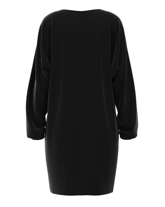 Damen lässiges Weihnachtskleid mit einzigartigem Druckdesign und weitem Schnitt Heidi-Mode