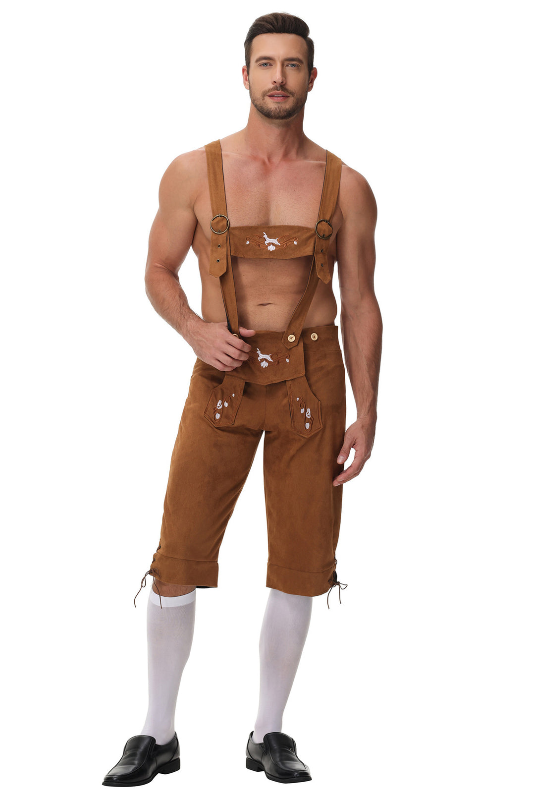 Herren Trachtenkurzanzug mit aufwendiger Stickerei und modernen Akzenten Heidi