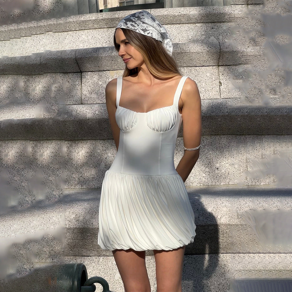 Damen Kleid mit femininem Puffrock Heidi-Mode