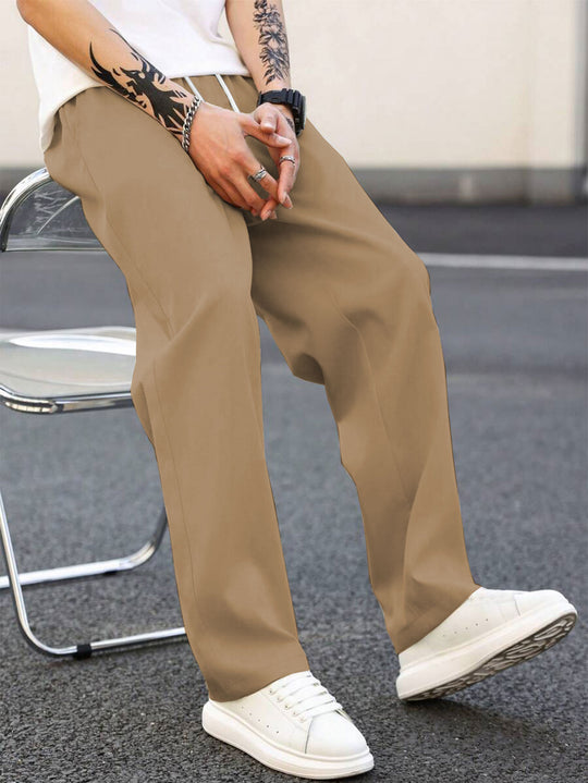 Herren modische Freizeithose mit weiter Passform und elastischem Bund Heidi-Mode