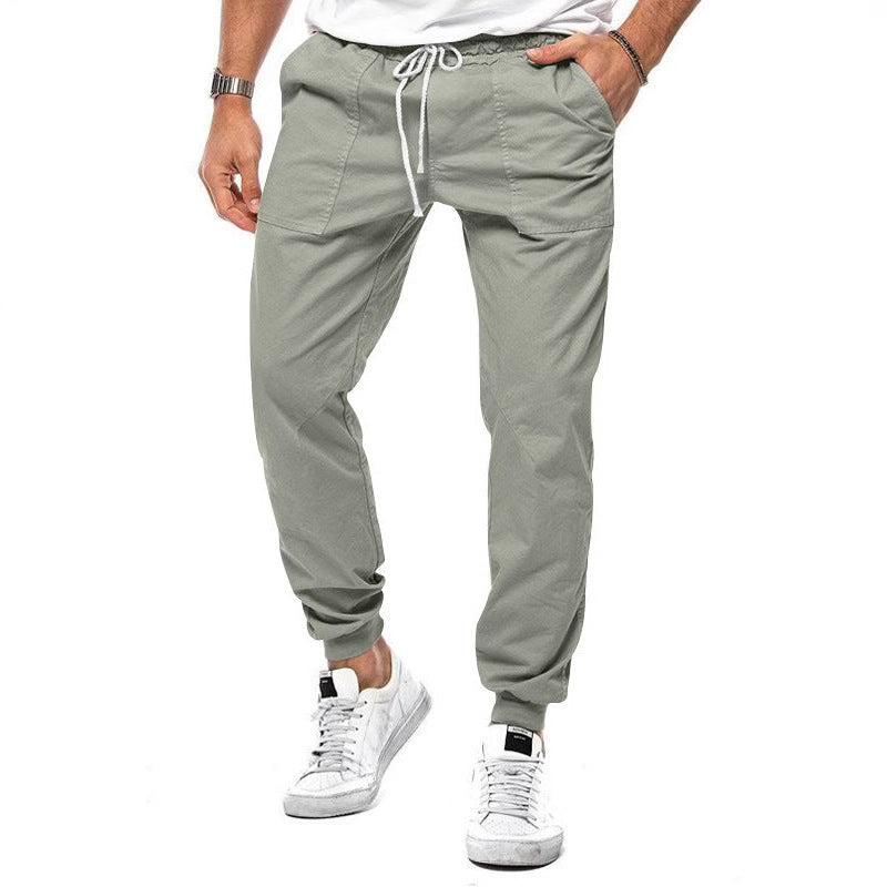 Herren Cargo-Jogginghose mit elastischem Bund und praktischen Taschen Heidi-Mode