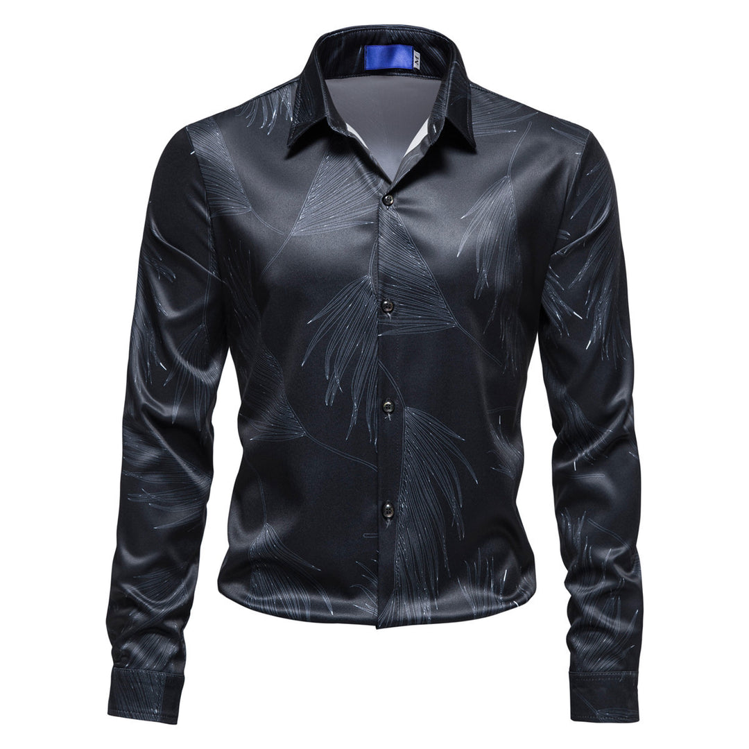 Herren Hemd mit elegantem Muster und modernem Glanz Heidi-Mode