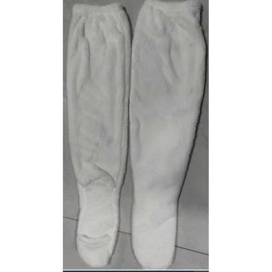 Damen Kuschelige Overknee-Socken aus weichem Fleece Heidi-Mode