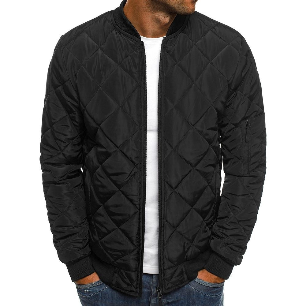 Herren Steppjacke mit praktischen Taschen und elastischen Bündchen Heidi-Mode