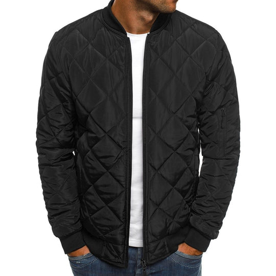 Herren Steppjacke mit praktischen Taschen und elastischen Bündchen Heidi-Mode