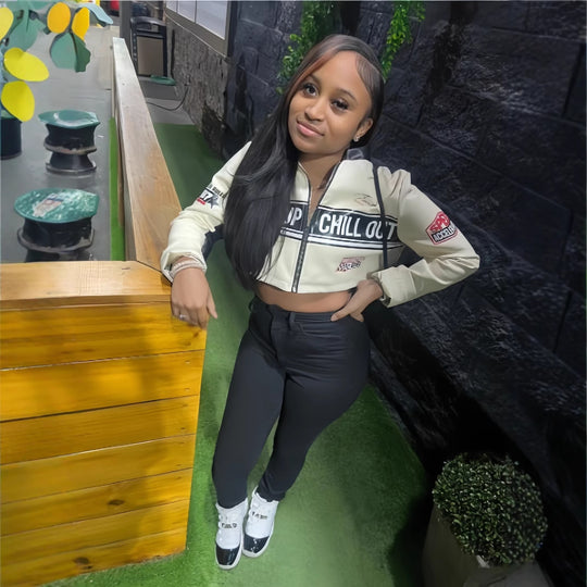 Damen Biker-Jacke Heidi-Mode