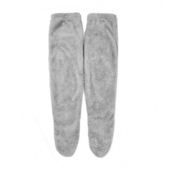 Damen Kuschelige Overknee-Socken aus weichem Fleece Heidi-Mode