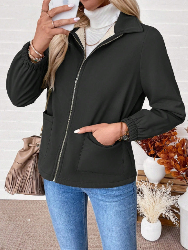 Damen Freizeitjacke mit Frontreißverschluss und praktischen Taschen Heidi-Mode
