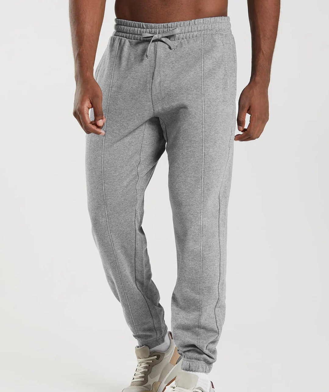 Herren Sportliche Jogginghose mit elastischem Bund und seitlichen Taschen Heidi-Mode