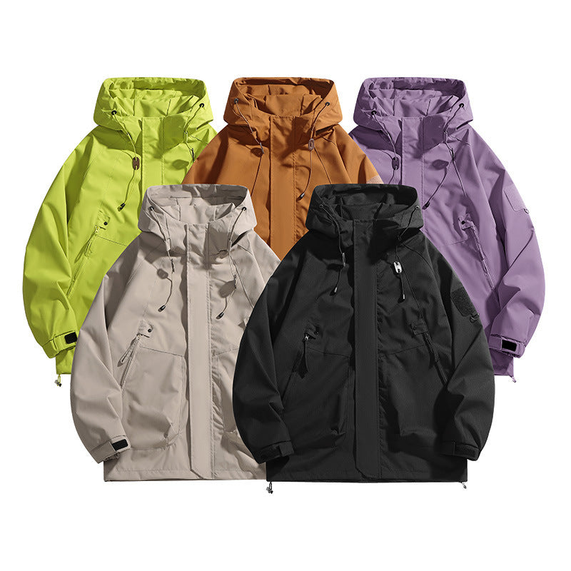 Damen Outdoor-Jacke mit verstellbarer Kapuze und atmungsaktiven Einsätzen Heidi-Mode