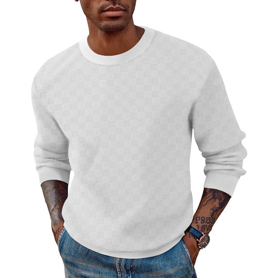 Herren Strickpullover mit strukturiertem Design Heidi-Mode