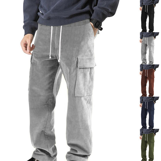 Damen Cargo-Hose mit elastischem Bund und praktischen Seitentaschen Heidi-Mode