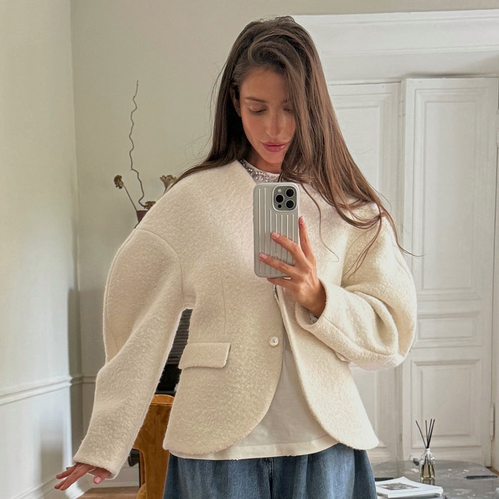 Damen Chic Oversized Blazerjacke Heidi-Mode