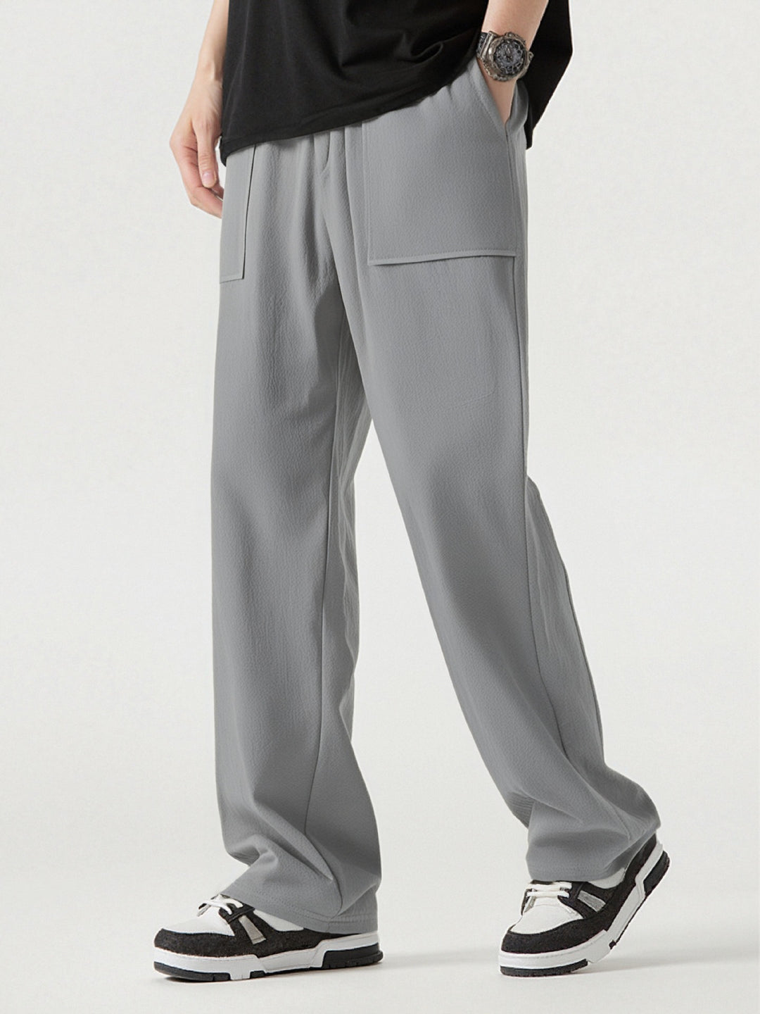 Herren Bequeme Cargo-Hose mit praktischen Taschen und elastischem Bund Heidi-Mode