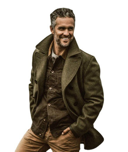 Herren elegante Wolljacke Heidi-Mode