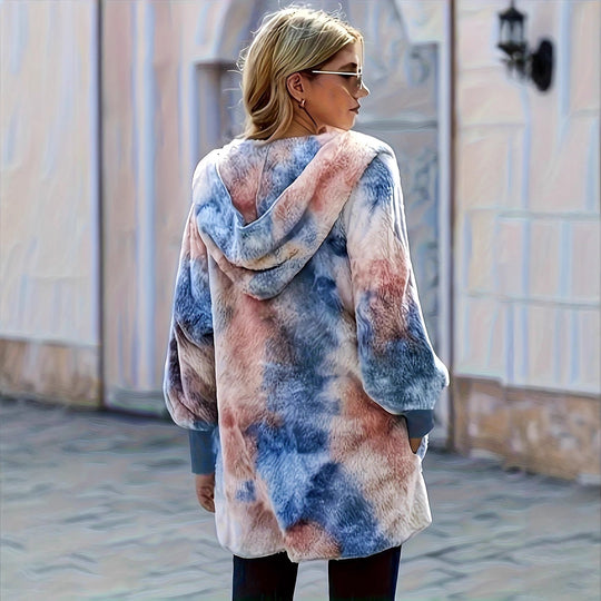 Damen Kapuzenjacke aus kuscheligem Teddyfell Heidi-Mode