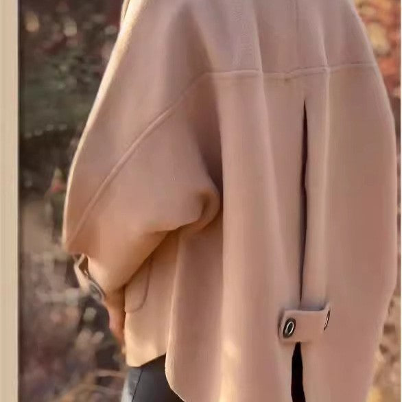 Damen modische und warme Wollejacke mit praktischen Taschen Heidi-Mode