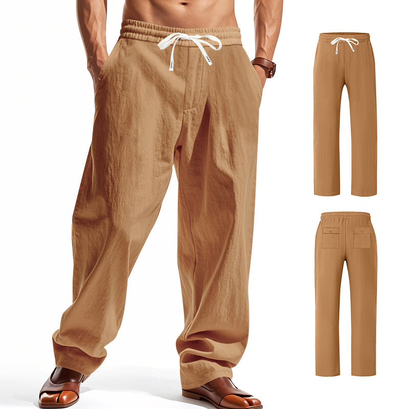 Herren bequeme Freizeithose mit elastischem Bund und seitlichen Taschen Heidi-Mode