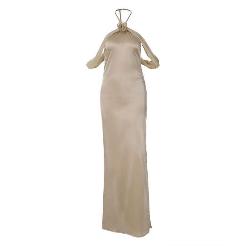 Damen Elegantes Maxikleid mit romantischem Wickel-Design und glamourösem Schnitt Heidi-Mode