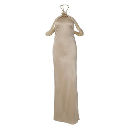 Damen Elegantes Maxikleid mit romantischem Wickel-Design und glamourösem Schnitt Heidi-Mode