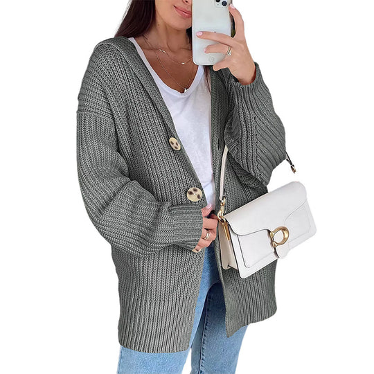 Damen Übergroßer Strickcardigan Heidi-Mode