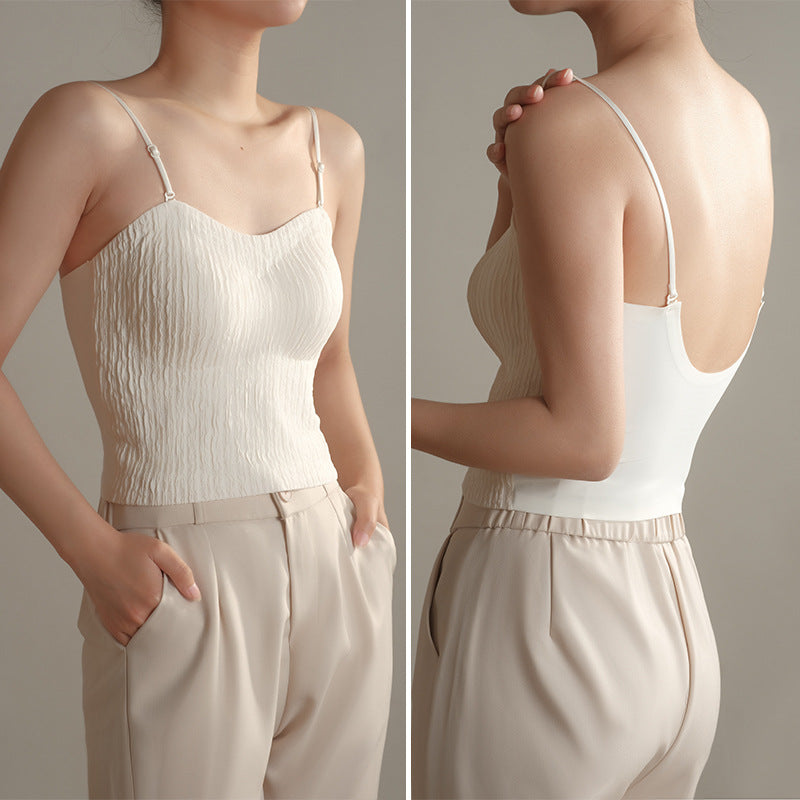 Femme Crinkle Stoff Bralette Heidi-Mode