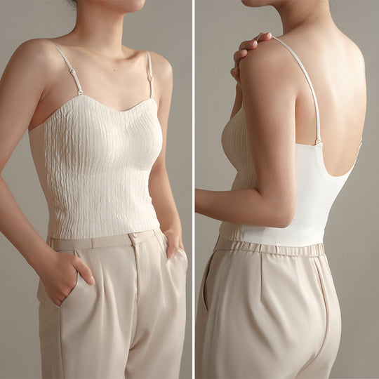 Femme Crinkle Stoff Bralette Heidi-Mode