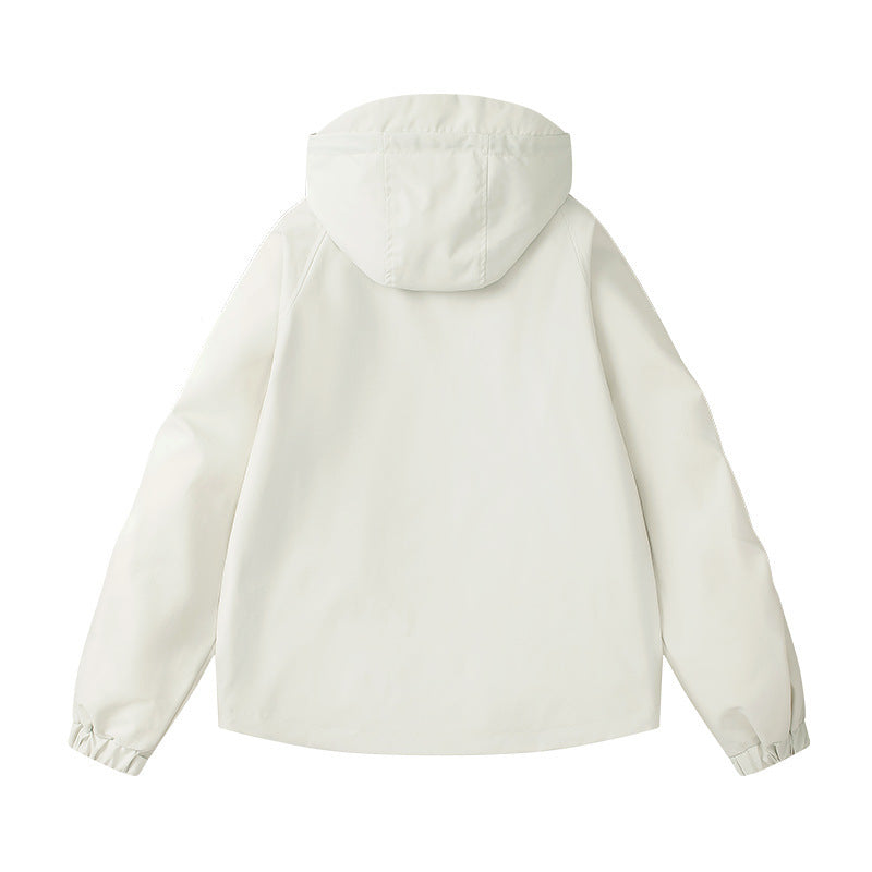 Damen technische Outdoor-Jacke mit atmungsaktiver Membran und verstellbarer Kapuze Heidi-Mode