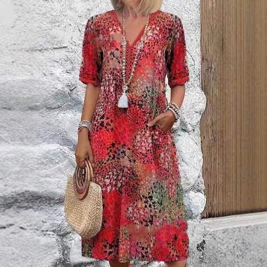 Femme Bohemian Chic Tunika Kleid Heidi-Mode