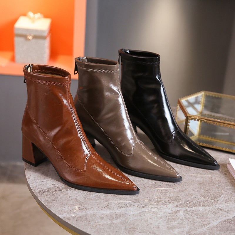 Damen Modische Stiefel im klassischen Design Heidi-Mode