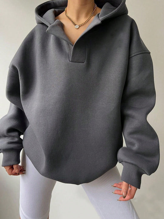Damen Oversized Kapuzenpullover mit modischem Schnitt und legerem Look Heidi-Mode