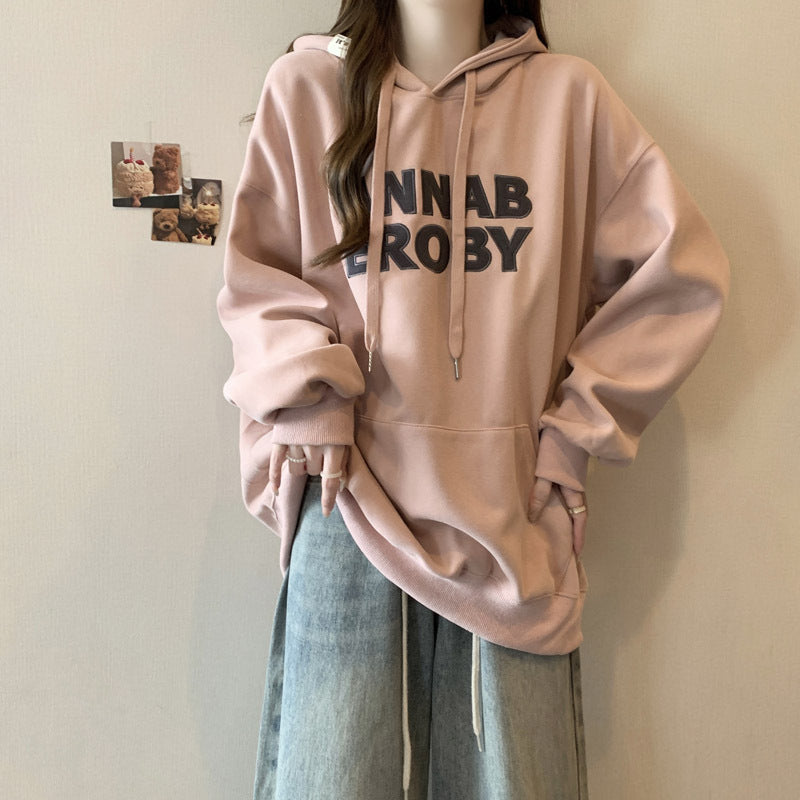 Damen Casual Grafik Hoodie mit einzigartigem Schriftzug Heidi-Mode