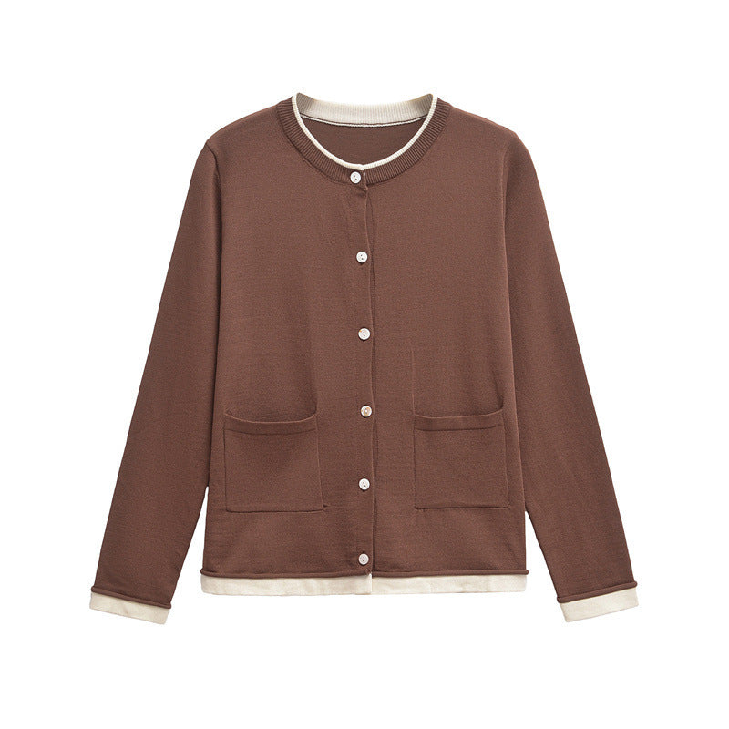 Damen Bequeme Strickjacke mit Taschen Heidi-Mode