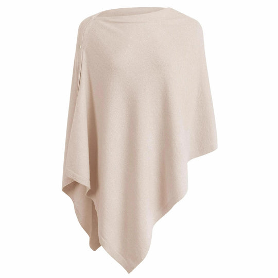 Damen vielseitiger Poncho aus hochwertiger Materialmischung Heidi-Mode