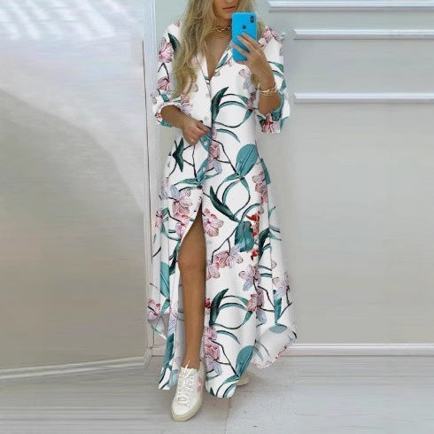 Damen Kimono-Robe mit Printdesign Heidi-Mode