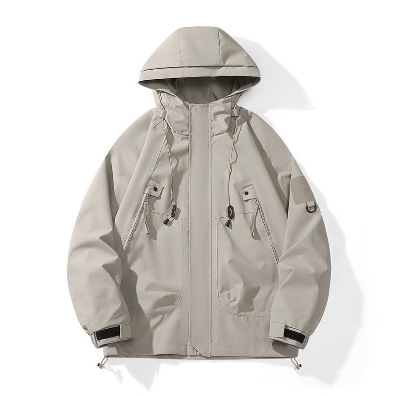 Damen technische Outdoor-Jacke mit verstellbarem Kapuzendesign und praktischen Taschen Heidi-Mode