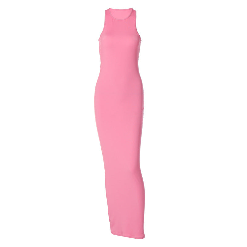 Damen Langarm Maxikleid mit elegantem Slim-Fit-Schnitt Heidi-Mode