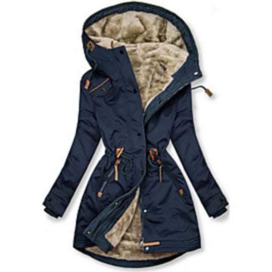 Damen Wintersaison Parka mit warmer Fleece-Fütterung Heidi-Mode