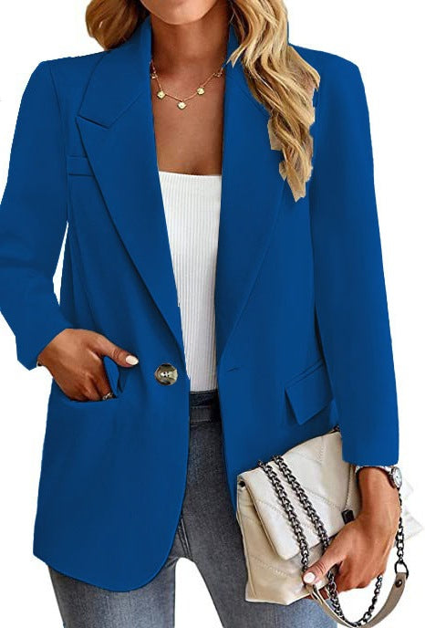 Damen Blazer mit modischen Taschen und elegantem Schnitt Heidi-Mode