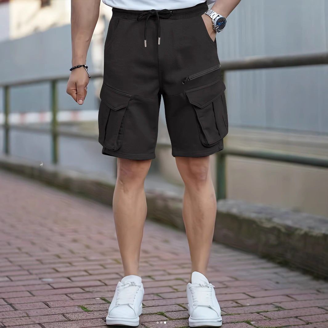 Herren Cargo-Shorts mit praktischen Taschen und elastischem Bund Heidi-Mode